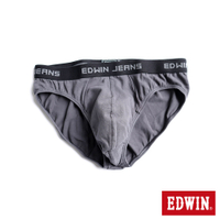 EDWIN 彈性貼身純棉三角內褲-男-灰色