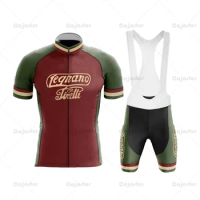 Legnano Retro Cycling Jersey Set Summer Bib Shorts Cycling Clothing Men Road Bike Jerseys Ropa Ciclismo Hombre