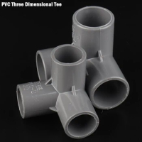 2~20pcs ID 20~50mm PVC Pipe Connector Plastic 3-Way Joints Fish Tank Water Supply Tube Tee Garden Irrigation System Fittings