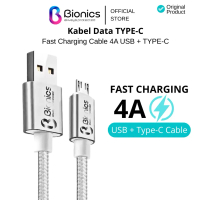 Bionics Kabel Data Type-C 4A 30W Fast Charging for Samsung Xiaomi Realme Oppo