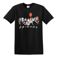 [cod]Kaos Tema Halloween FRIENDS (Elemen Pembunuh Menyeramkan Film Horor,, Ukuran 4XL)