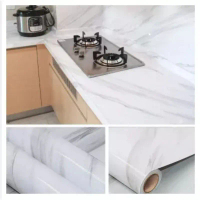 Wallpaper Sticker Marmer GLOSY Dapur 3 s/d 5meter X 60cm