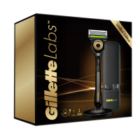 【Gillette 吉列】mo獨家☆極光刮鬍刀黑金禮盒一刀三頭(3U旅行盒組)