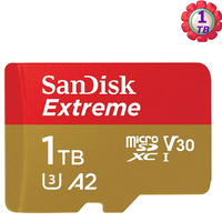 SanDisk 1TB 1T microSD【190MB/s Extreme】microSDXC micro SD SDXC 4K U3 A2手機記憶卡【序號MOM100 現折$100】