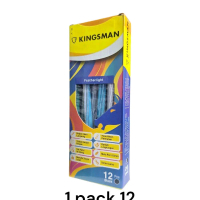 Pulpen KINGSMAN isi 12 Pcs / Pulpen ulir murah isi 12/kingsman Tinta Hitam/ Stationery