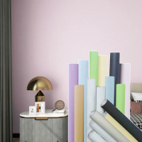 【CoyBox】莫蘭迪馬卡龍PVC自黏壁紙 消光防水自黏牆貼 牆面裝飾壁貼 瓷磚地板貼 寬60cm*10米