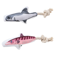 PeT ChU沛啾-結繩貓草玩具 (鯖魚拉拉/香魚拉拉) (2入組)