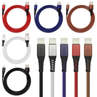 30pcs Braided 1M Fast Charging USB Type C Cable For Xiaomi Redmi Note7 8 K20 Pro USB-C Mobile Phone Charger Cord for Samsung S10