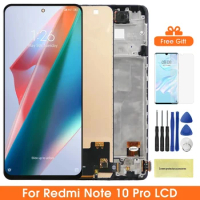 100% Tested Screen for Xiaomi Redmi Note 10 Pro M2101K6G M2101K6R LCD Display Touch Screen Digitizer Parts for Redmi Note 10 Pro