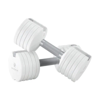 【BYZOOM FITNESS】Pure Series 12.5lb /約5.6kg 5段重量可調式啞鈴 白/黑二色 雙入(BZ-QCD-12.5LB)