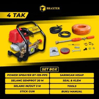 Mesin steam Braxter Portable Power Sprayer 4 Tak -2 tak / Stroke BT-139-PPS Pompa Kuningan model-2ta