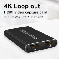 4K USB 3.0 video capture card HDMI compatible 1080P 60fps HD video collector for capture game card PC live