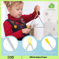 4/5/6 Triangle Instrument Triangle Alat Musik Alat Musik Triangle Instrument Mainan Musik Triangle