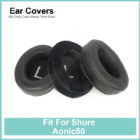 Earpads For Shure Aonic50 Headphone Earcushions Protein Velour Sheepskin Pads Foam Ear Pads Black