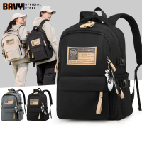 Cặp học sinh cấp 2 cấp 3 nhiều ngăn chính hãng BAVY FASHION vải chống nước đựng quần áo, sách vở BL1