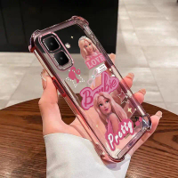 เคสโทรศัพท์สำหรับ Infinix Smart 10 X6725 X6725B และ Smart 10 Plus ลายกุหลาบสีชมพูสุดน่ารัก สไตล์บาร์
