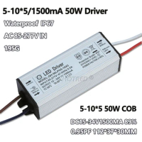 50W LED Driver 1500mA DC15-34V Power Supply IP67 Waterproof Constant Current Driver Lighting Transformers For 50 Watt FloodLight
