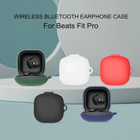 Anti-drop Earbuds Protective Case Washable Silicone Headphone Charging Box Sleeve Dustproof Soild Color for Beats Fit Pro
