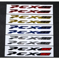1 pair PCX 160 3D Emblem Hard ABS Stickers for HONDA Motorcycle Scooter