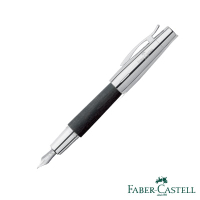 Faber-Castell E-MOTION-高雅梨木系列鋼筆─黑色