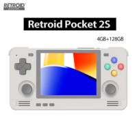 Retroid Pocket 2S 4GB 128GB 3.5Inch Touch Screen Handheld Game Console Unisoc T610 Android11 WiFi 4000mAh Bluetooth5.0 Boy Gifts