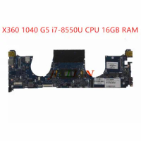 L41011-601 L41011-001 For HP ELITEBOOK X360 1040 G5 Laptop Motherboard BLURR-6050A2999101-MB i7-8550U 16GB RAM Working OK