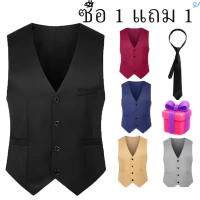 ♫【🔥ซื้อ 1 แถม 1🔥】  มีกระเป๋าหลายกระเป๋า เสื้เสื้อกั๊กมีกระเป๋าหลายช่องสำหรับเก็บของ♞