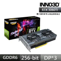 【Inno3D 映眾】RTX 3060TI 8GB GDDR6 TWIN X2 OC LHR 顯示卡