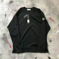 STONEISLAND Stone Island Solid Color Basic Bottoming Shirt Mens and Womens Cotton Loose round Neck C