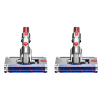 2X Double Soft Roller Head Quick Release Electric Floor Head For Dyson V7 V8 V10 V11 V15 Vacuum Cleaner Parts