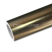 Highest quality Matte Metallic bond gold vinyl wrap bond gold foil car wrapping film for car wrap qu