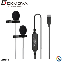 CKMOVA LCM2CD(Type-C) 全向電容式雙頭領夾式麥克風