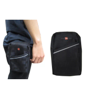 【OverLand】腰包小容量可5.5寸手機(外掛二層主袋防水尼龍布隨身包工作袋可穿過皮帶外掛式多功能)