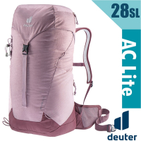 Deuter AC LITE網架直立式透氣背包28SL.登山健行背包/女性窄肩款_粉紫