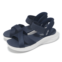 Skechers 涼鞋 Ultra Flex 3 Slip-Ins 女鞋 藍白 守護地球系列 瞬穿科技 輕量 健走涼鞋 119975NVY