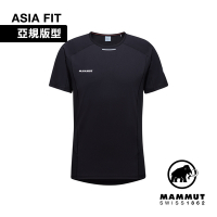 【Mammut長毛象】Aenergy FL T-Shirt AF Men 抗菌短袖排汗衣 黑色 男款 #1017-04980