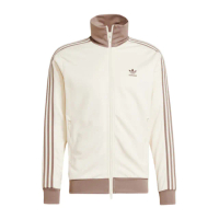 【adidas 愛迪達】Classic TT 男 立領外套 運動外套 休閒穿搭 經典 復古 米白 淺棕(JP2522)