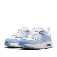 【NIKE 耐吉】運動鞋 童鞋 中童 兒童 氣墊 魔鬼氈 AIR MAX 1 EASYON PS 藍白 DZ3308-116