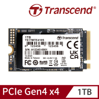 【Transcend 創見】MTE410S 1TB M.2 2242 PCIe Gen4x4 SSD固態硬碟(TS1TMTE410S)
