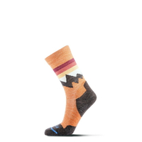 ├登山樂┤美國 FITS Light Hiker - Crew - Mountain Top 中筒薄毛圈-橙果 # F1058-275