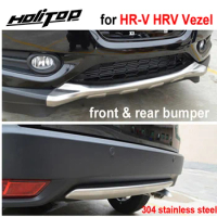 front&amp;rear stainless steel bumper cover bumper protector skid plate for HR-V HRV Vezel,ISO9001 quality supplier,protect ur car