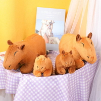 【玩偶】市場熱銷 仿真水豚 毛絨玩具 capybara孩子禮物可愛水豚鼠玩偶 生日禮物 安撫娃娃玩偶公仔 交換禮物