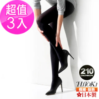 【HiTOkI】日本進口極暖吸濕發熱絲襪發熱襪210D買2送1組(發熱襪連褲襪吸濕保暖輕輕鬆鬆過冬天)
