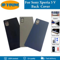 High Quality Back Cover For Sony Xperia 5 V Back Battery Cover XQ-DE54 Rear Door Housing Case For Sony Xperia 5V Replacement