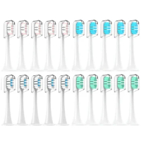 4pcs Replacement Brush Heads For Xiaomi Mijia T300 T301 T500 Sonic Electric Toothbrush Head DuPont Soft Bristle Nozzles
