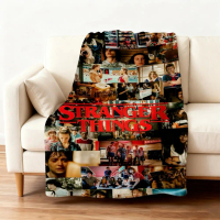 Soft Lightweight Warm Stranger Things Theme Flannel Blanket Fun Gift  Home Decor  Stranger Things Bl