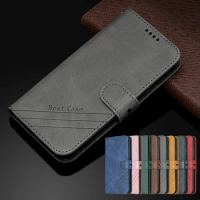 Etui on For Samsung Galaxy M12 M 12 M127 Case Wallet Magnetic Leather Cover For Samsung M02S M51 M31s Flip Phone Coque