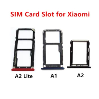 MiA2 MiA1 SIM Card Slots For Xiaomi Mi A2 Lite A1 6X 5X Adapters Socket Holder Tray Drawer Replace Housing Repair Parts