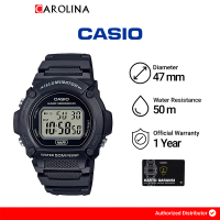 Jam Tangan Pria Casio General W-219H-1A Digital Dial Black Resin Band