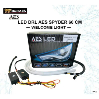 DRL AES Softled 60 cm Welcome Light Sequential Signal Light SPYDER - MERAH-KUNING